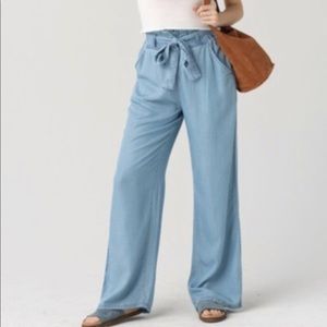 NWT Thread & Supply paper bag pants